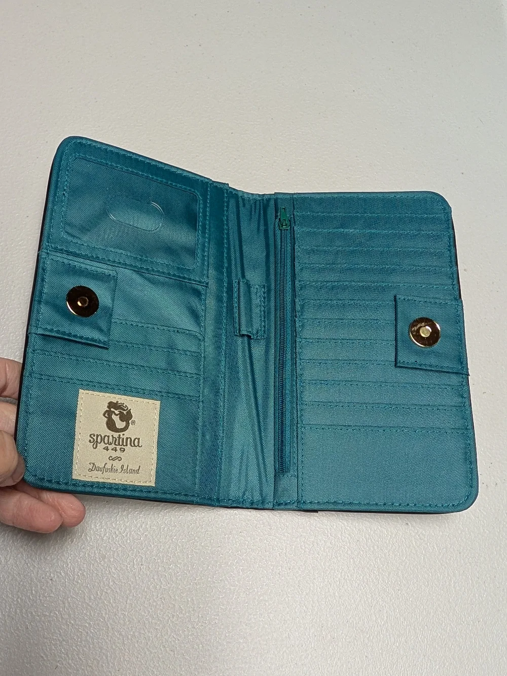 Spartina 449 Black Multi New York Map Zip Wallet